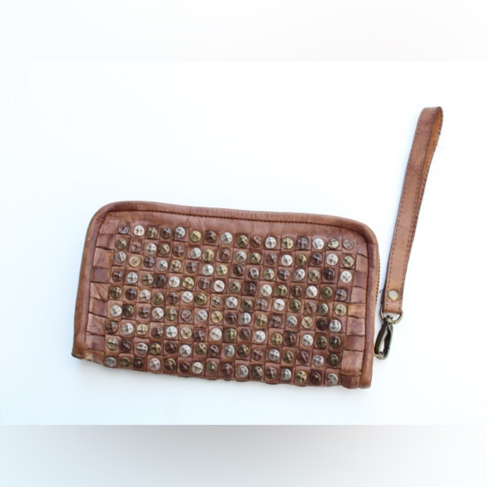 Platania studded wristlet
